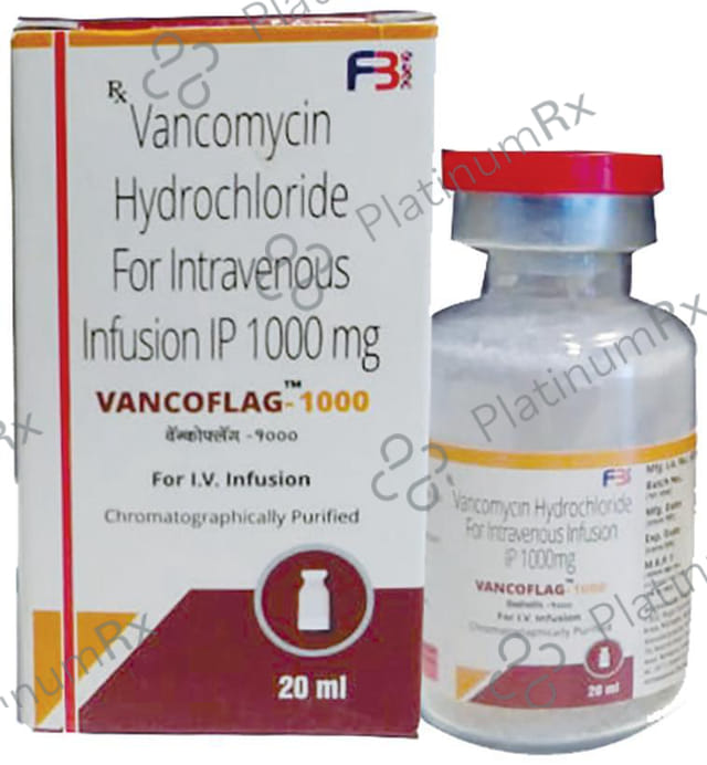 Vancoflag 1000mg Injection 20ml