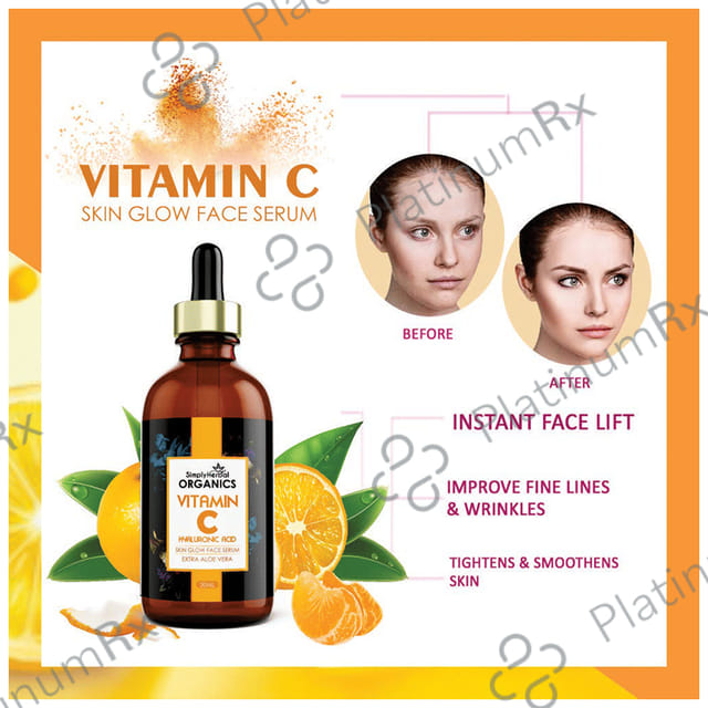 Simply Herbal Organics Vitamin C Hyaluronic Acid Face Serum