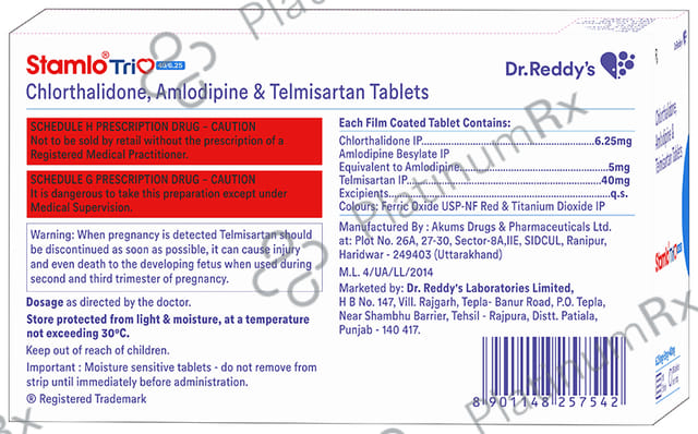 Stamlo Trio 40/6.25 Tablet