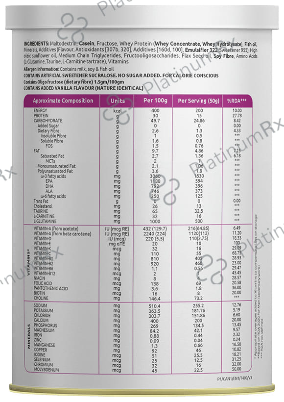 Pulse Canwel Cancer Care Nutrition Powder Vanilla 400gm