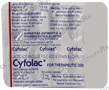 Cyfolac Capsule 10s