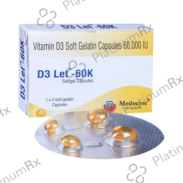 D3 Let 60k Softgel Capsule