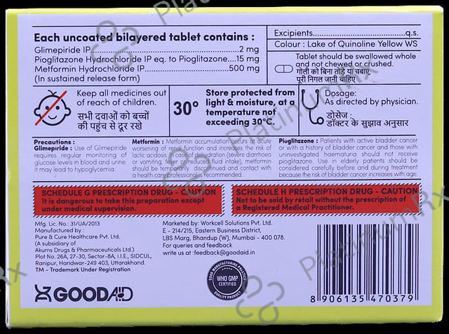 Gliaid MP 2mg Tablet SR 10s