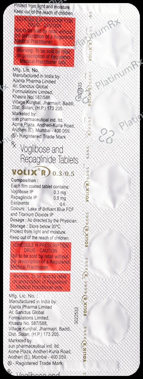 Volix R 0.5/0.3mg Tablet 10s