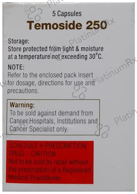 Temoside 250mg Capsule 5s