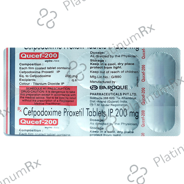 Qucef 200 Tablet