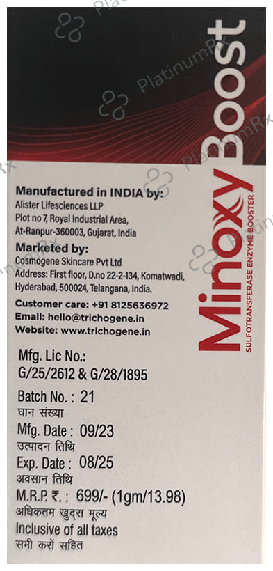 Minoxy Boost 0.1% Gel