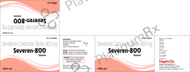 Severen 800mg Sachets