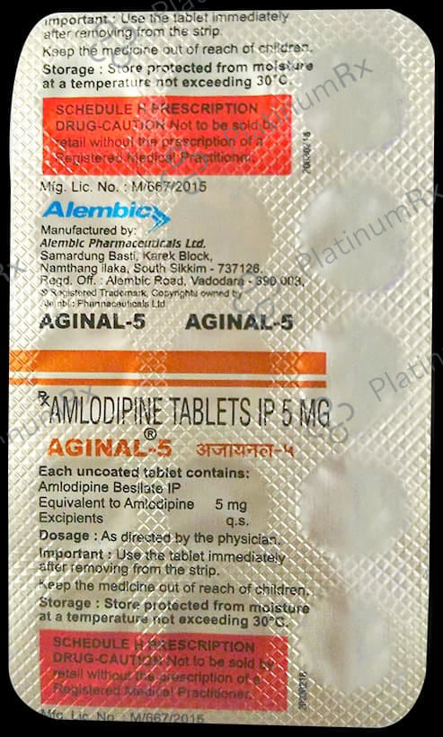 Aginal 5mg Tablet 15s