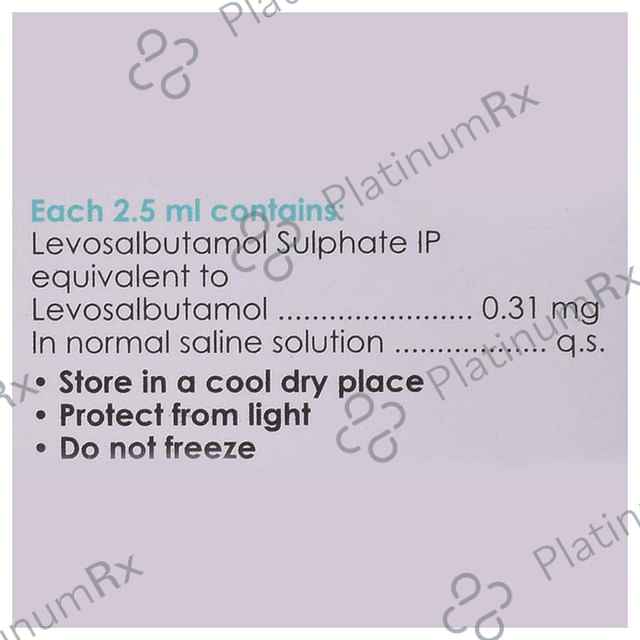 Levolin 0.31mg Respules 1s