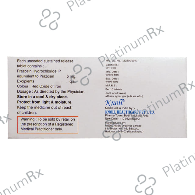 Prazonol 2.5mg Tablet XL 10s