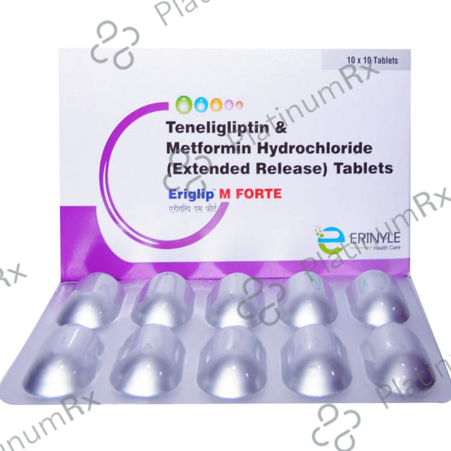 Eriglip M Forte 1000mg/20mg Tablet