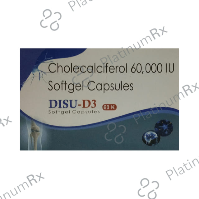 Disu D3 60000IU Softgel Capsule 4s