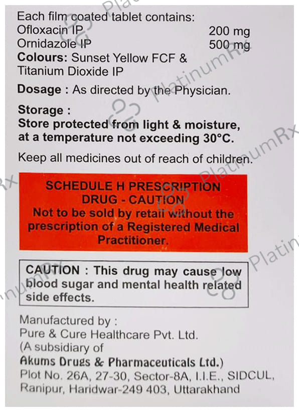 Ofzorix OZ 200mg/500mg Tablet
