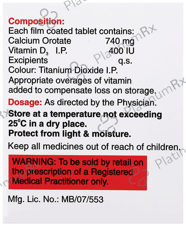 Milical OD3 740mg/400IU Tablet 15s