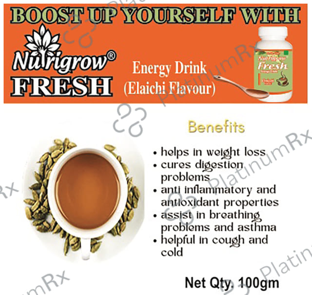 Nutrigrow Fresh Energy Drink Elaichi