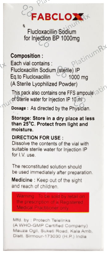 Fabclox 1 gm Injection