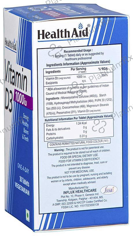 Healthaid Vitamin D3 1000IU Tablet