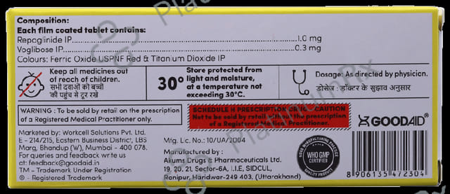 Gliboseaid R 0.3/1 Tablet