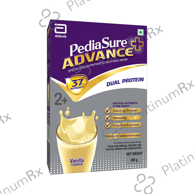 PediaSure Advance+ Health Drink Vanilla Flavour Powder 400gm