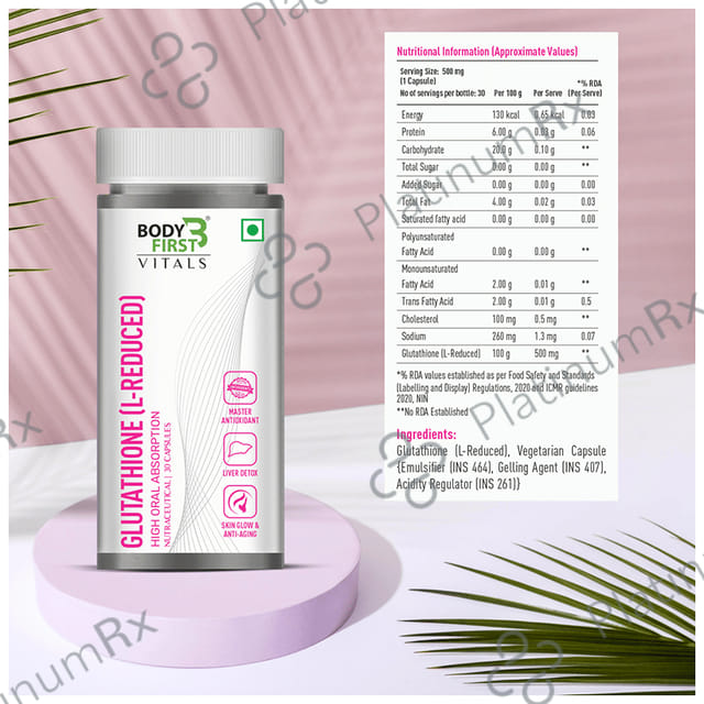 Body First Glutathione (L-Reduced) Capsule