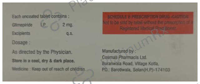 Glimilex 2mg Tablet 10s