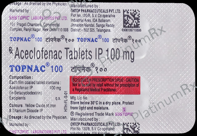 Topnac 100mg Tablet 10s