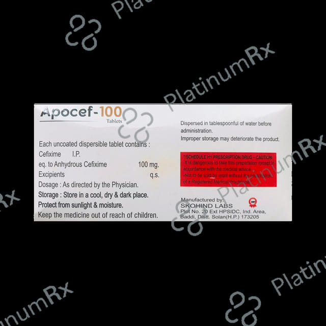 Apocef 100 Tablet DT