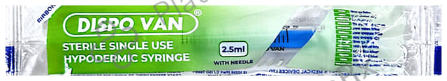 Dispovan Injection 2.5ml Syringe 24G 1s