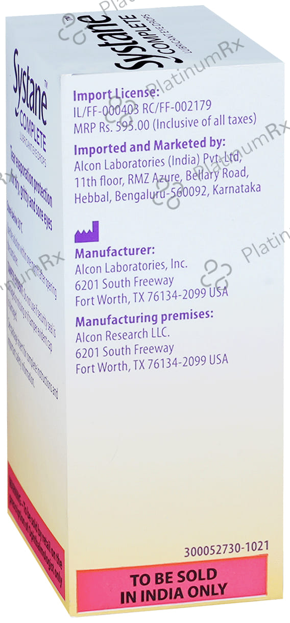 Systane Complete Lubricant 0.6% Eye Drop 10ml