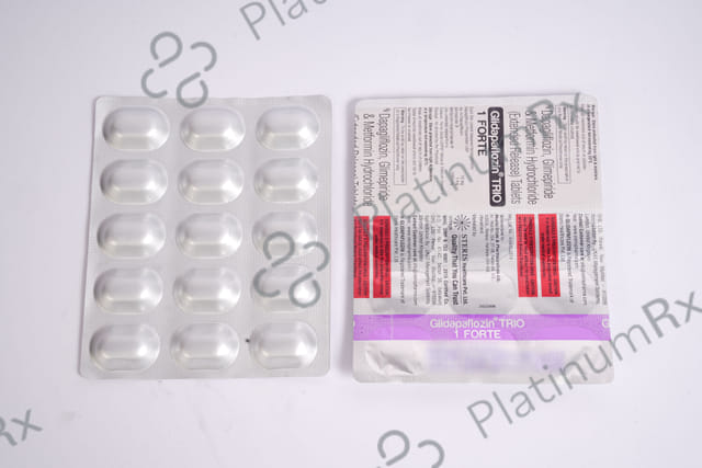 Glidapaflozin Trio 1/10/1000mg Forte Tablet ER 15s
