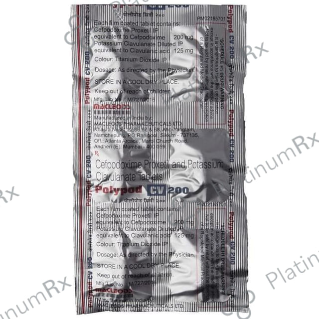 Polypod CV 200/125mg Tablet 10s