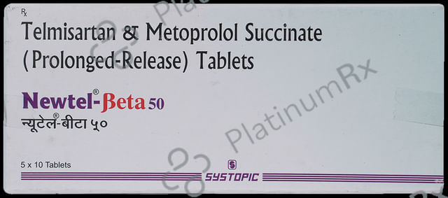 Newtel Beta 40/50mg Tablet PR 10s