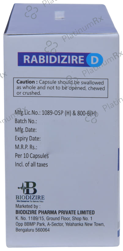 Rabidizire D Capsule SR