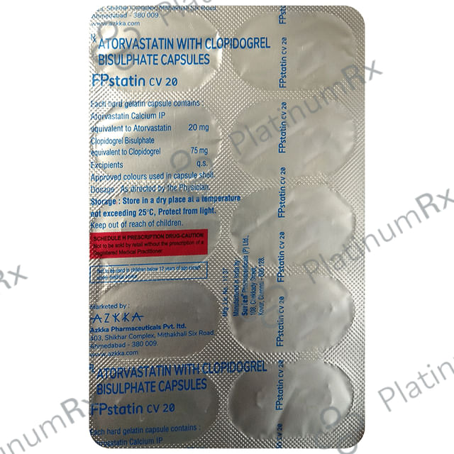 Fpstatin CV 20 Capsule 10 Capsule