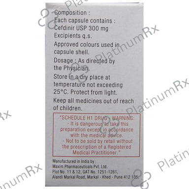 Sefdin 300mg Capsule 10s