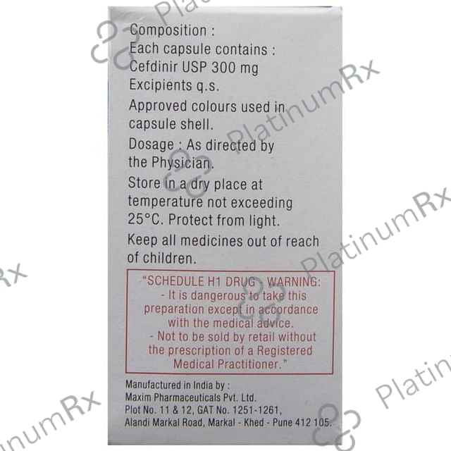 Sefdin 300mg Capsule 10s