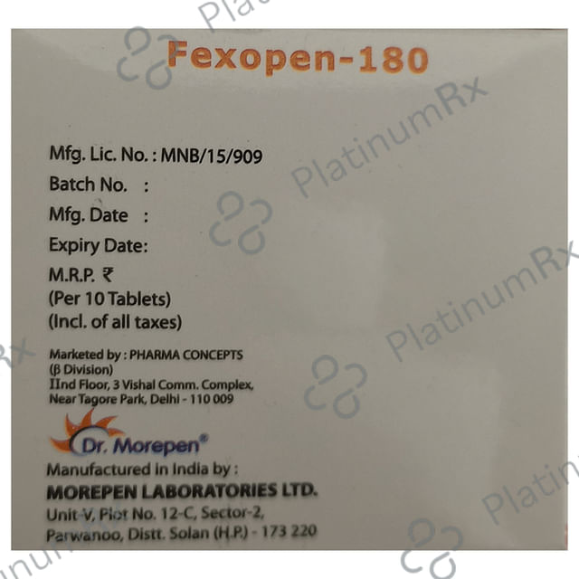 Fexopen 180mg Tablet