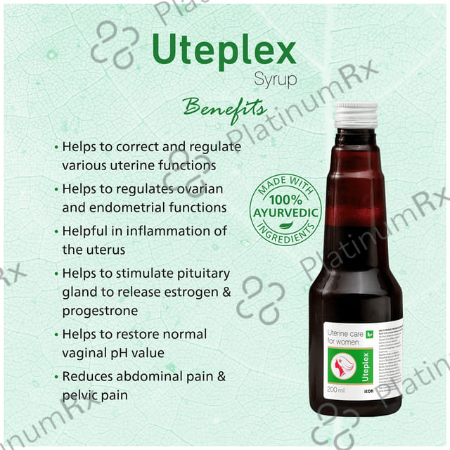 Uteplex Syrup (200ml Each) 1 Bottle