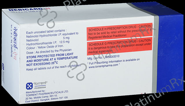 Nebicard H 12.5/5mg Tablet 15s