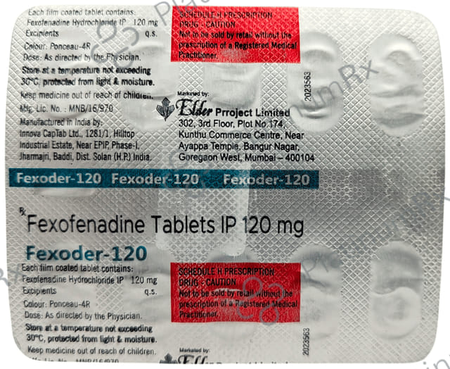 Fexoder 120mg Tablet