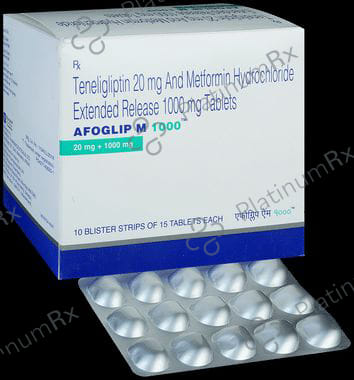 Afoglip M 1000/20mg Tablet ER 15s