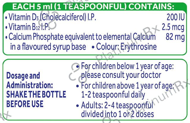 Ostocalcium B12 Tasty Lemon Lime Flavour Syrup 200ml