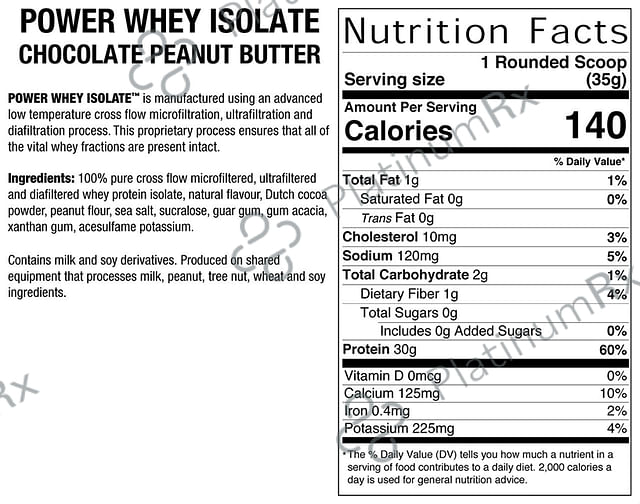 BioX Chocolate Peanut Butter Power Whey Isolate