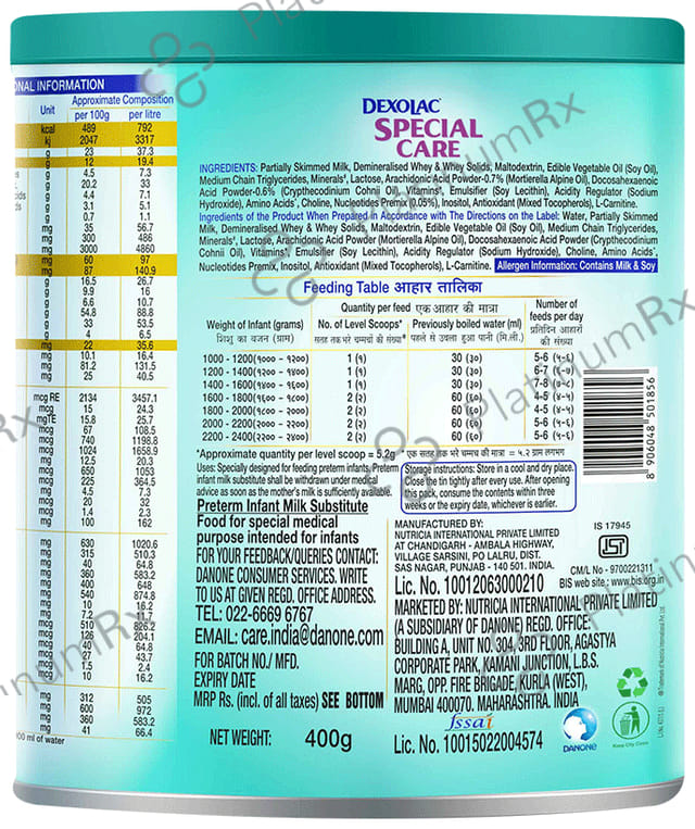 Dexolac Special Care Powder 400gm