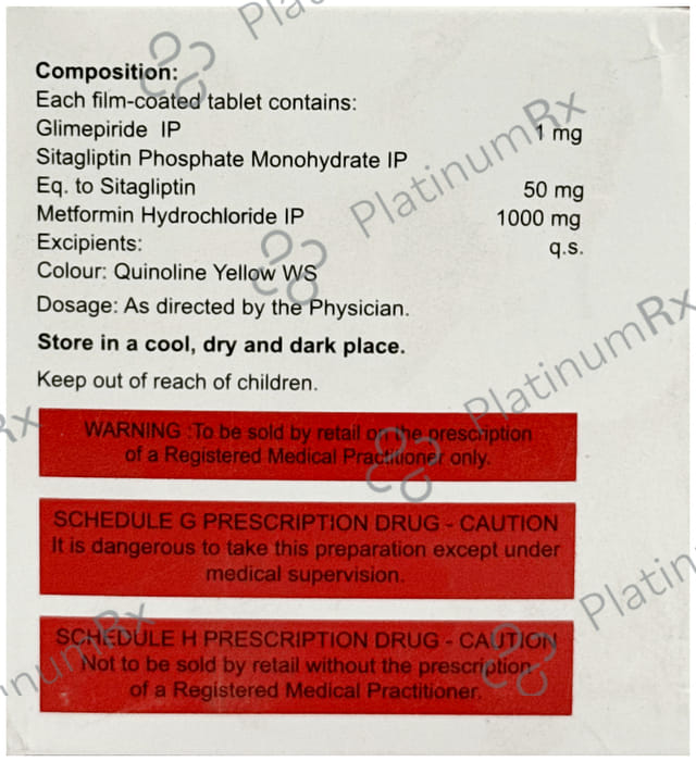 Glimiprex SM Forte 1/1000/50mg Tablet 10s