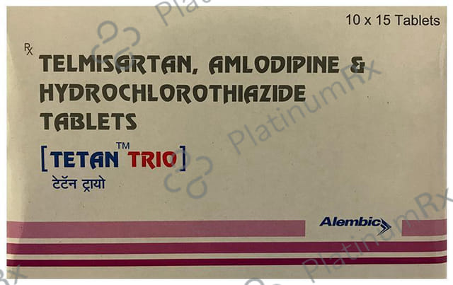 Tetan Trio 5/12.5/40mg Tablet 15s