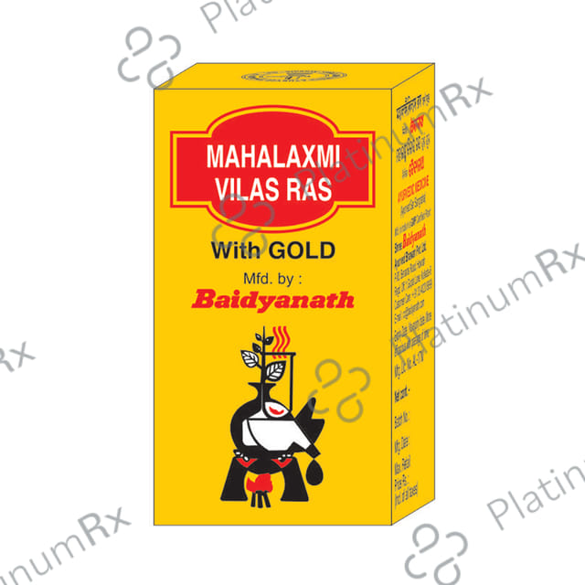 Baidyanath Mahalaxmi Vilas Ras with Gold - Manages Cold, Cough & Fever 25 tablets