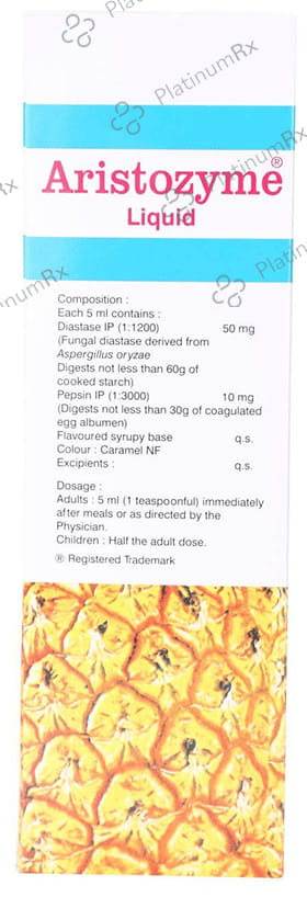 Aristozyme 50/10mg Liquid (Pineapple) 200ml