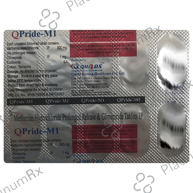 QPride M1/500mg Tablet PR 10s